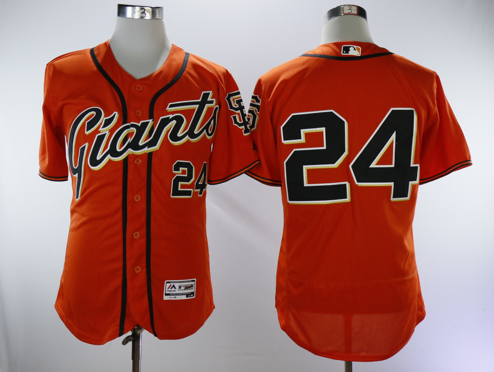 Men San Francisco Giants #24 Mays Orange Throwback Elite MLB Jerseys->san francisco giants->MLB Jersey